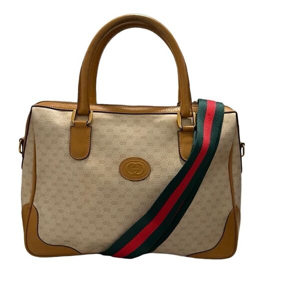 Gucci micro gg cream Boston bag - Picture 2 of 16